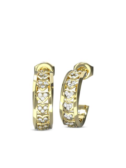 GUESS USA crystal-embellished hoop earrings