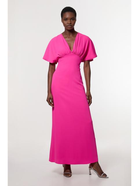 KAREN MILLEN Soft Tailored Waterfall Sleeve Maxi Dress