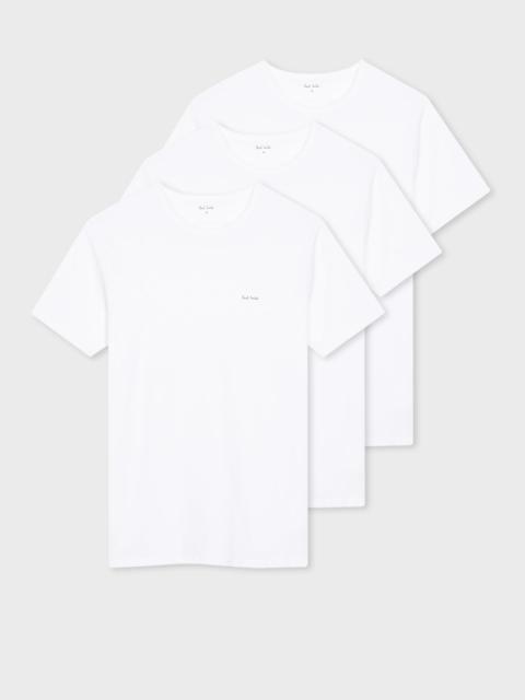 Paul Smith Logo Organic Cotton Lounge T-Shirts Three Pack