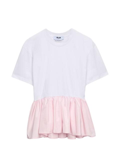 MSGM ruffled T-shirt