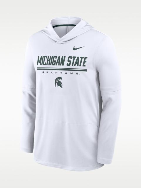 Nike Michigan State Sideline Men's Nike Dri-FIT College Long-Sleeve Hooded Top