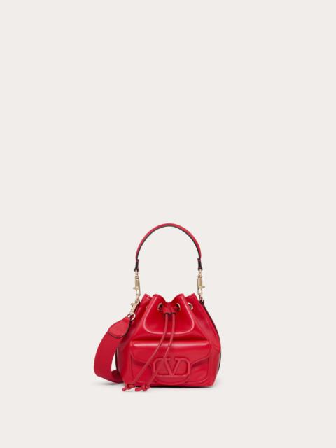 Valentino VALENTINO GARAVANI LOCÒ CALFSKIN BUCKET BAG