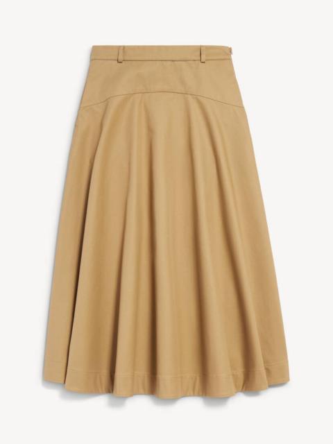 BALENCIAGA Women's A-line Cotton Skirt in Camel