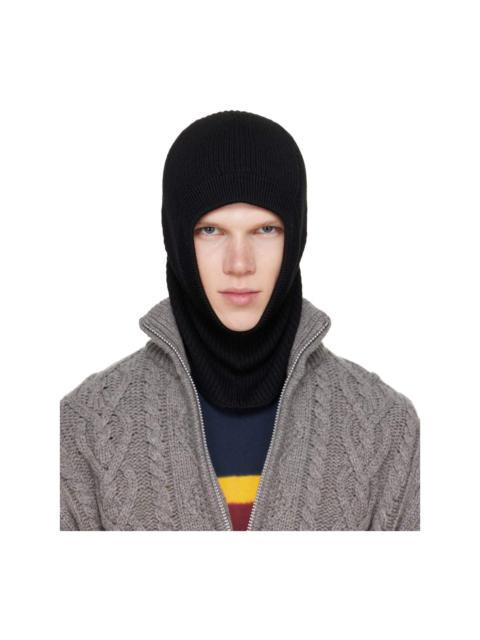RIER Black Wool Balaclava
