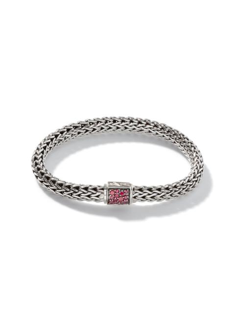 JOHN HARDY Icon Bracelet, Sterling Silver, Reversible Gemstones, 6.5MM