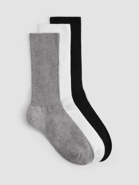 EILEEN FISHER Cotton Trouser Sock 3-Pack