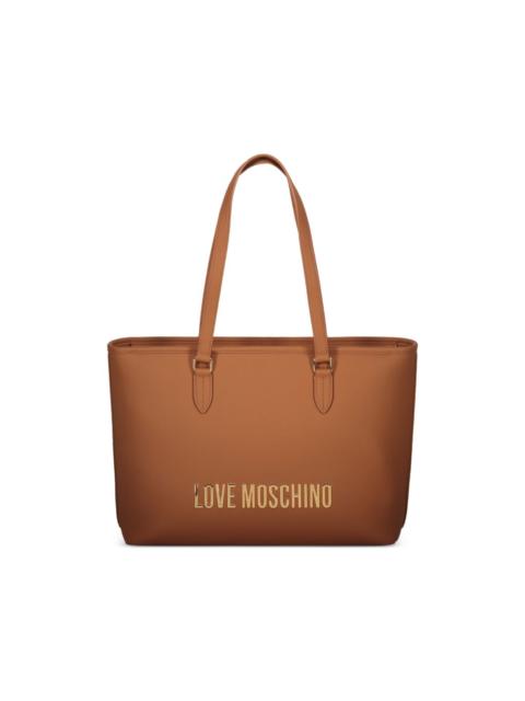 Moschino logo-plaque tote bag