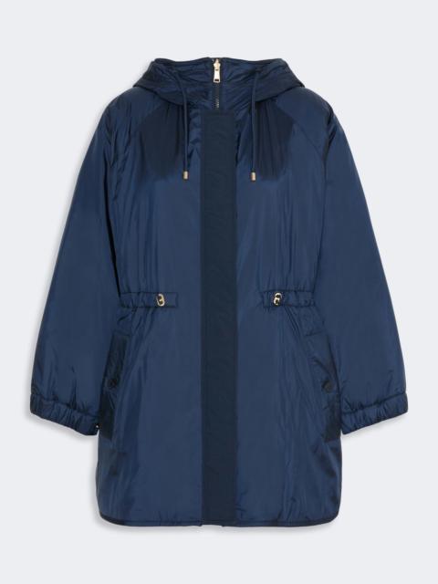 WEEKEND Max Mara ALCAMO Reversible water-repellent canvas padded parka - NAVY