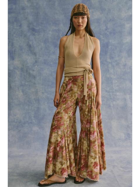 FREE PEOPLE Fallen Star Printed Wide-Leg Pants