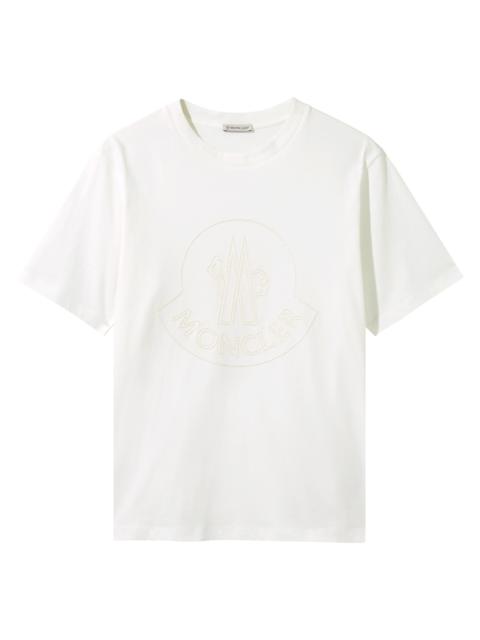 Moncler Logo-embroidered cotton T-shirt