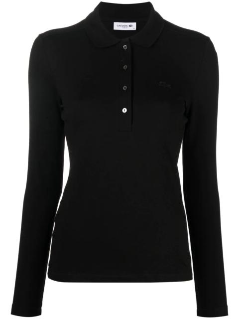 LACOSTE stretch-cotton polo top