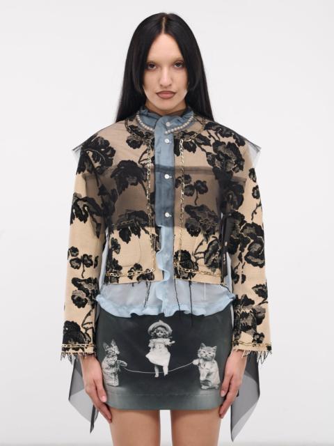 UNDERCOVER Layered Jacquard Blouse