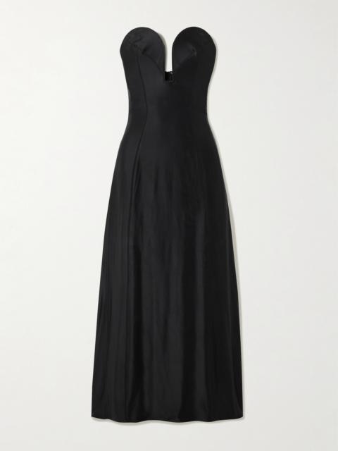 rabanne Strapless Stretch-jersey Midi Dress