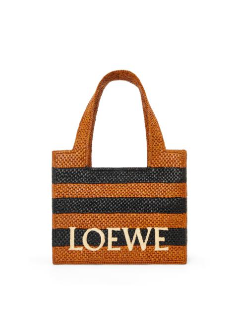 LOEWE Font tote in raffia