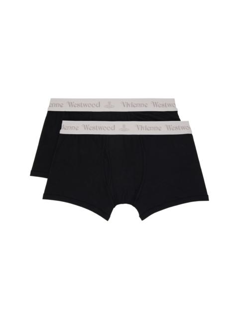 Vivienne Westwood Two-Pack Black Cotton Boxer Briefs