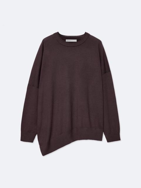 ALLSAINTS MARTEL ASYMMETRIC MERINO WOOL SWEATER