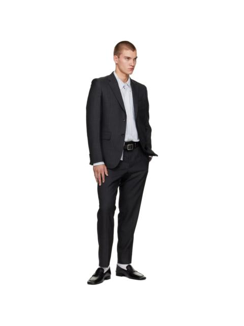 Comme des Garçons Homme Black Steer Oil Smooth Holeless Belt