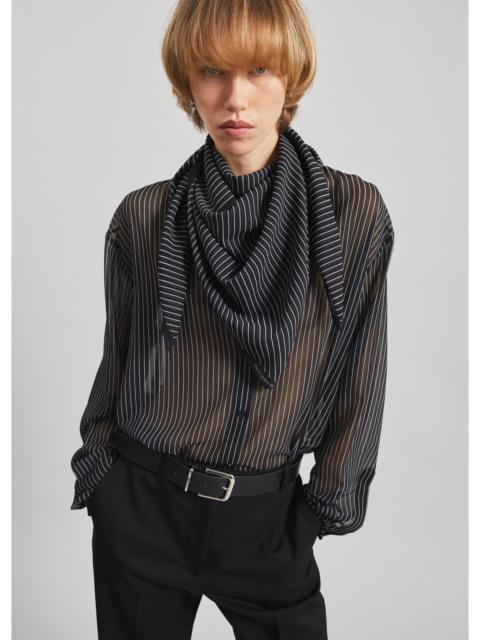 The Frankie Shop Peri Striped Shirt - Black/White Stripe