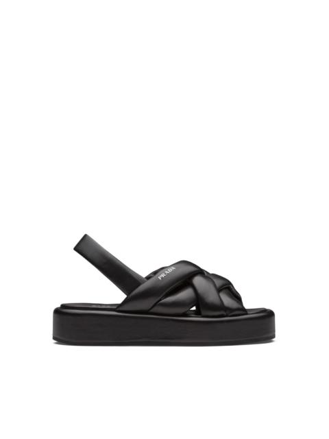 Prada Nappa leather flatform sandals