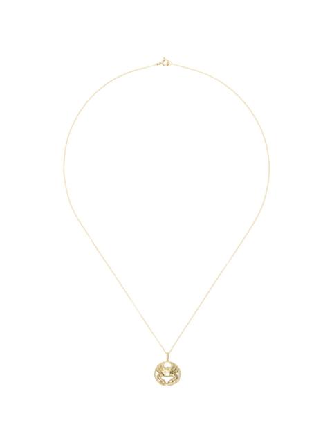 ELHANATI Gold Star Sign Poetry Cancer Necklace