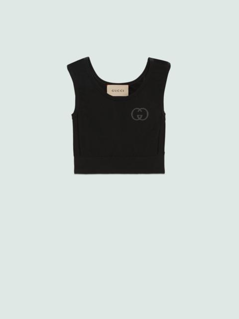 GUCCI Jersey cropped top