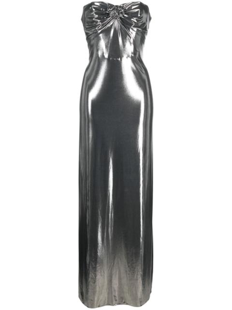 MAGDA BUTRYM strapless metallic maxi dress