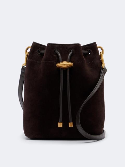 JIMMY CHOO Bon Bon Small suede bucket bag