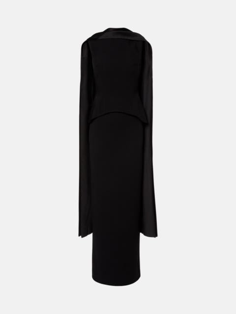 SOLACE LONDON Annie scarf-detail gown