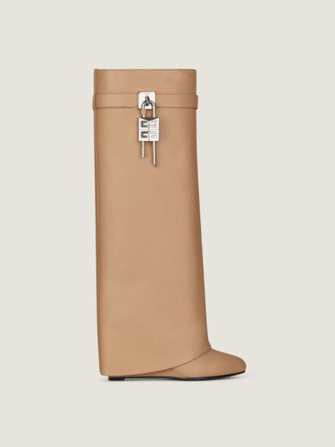 Givenchy SHARK LOCK BOOTS IN GRAINED LEATHER