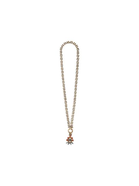 Etro flower pendant necklace