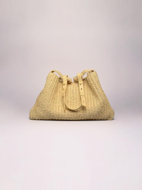 Nanushka THE BUSKET RAFFIA - Raffia bag - Natural
