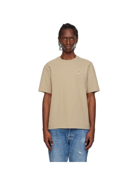Maison Kitsuné Beige Dressed Fox Comfort T-shirt