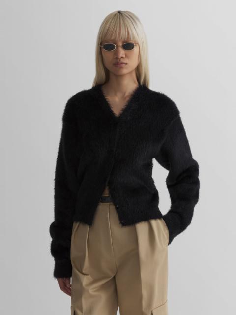 MUGLER brushed knit cardigan