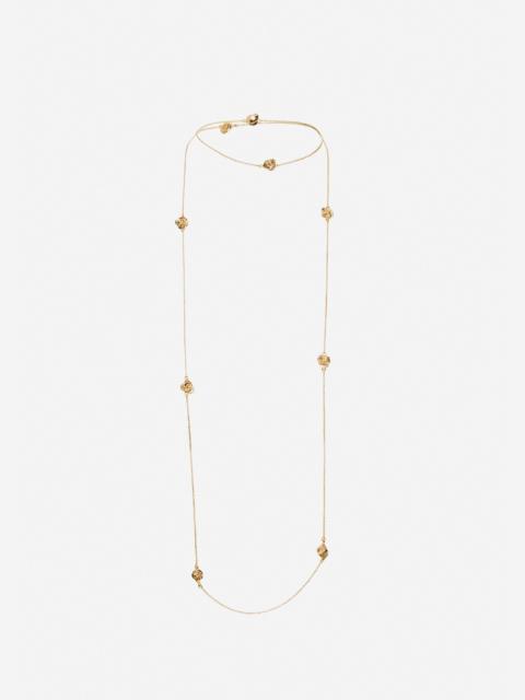 MAGDA BUTRYM Rosette chain necklace in gold