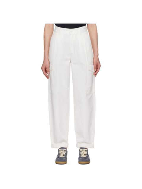 Carhartt White Collins Trousers