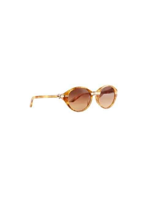 CASABLANCA Gold & Brown Cannes Sunglasses