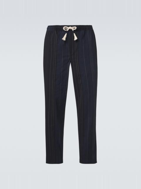 ORLEBAR BROWN Sonoran striped cotton straight pants