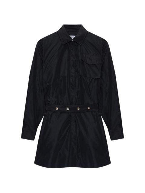 MSGM belted flap-pocket mini dress