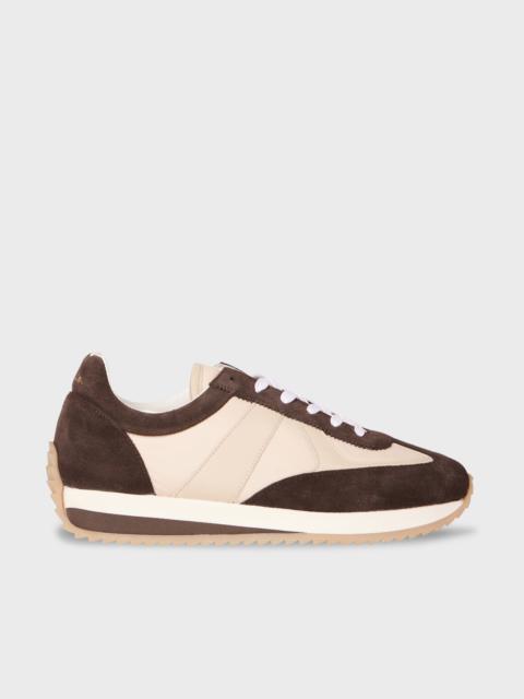 Paul Smith Ecru and Brown 'Vignola' Trainers
