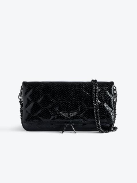 Zadig & Voltaire Rock Glossy Wild Quilted Clutch
