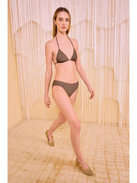 ULLA JOHNSON Dani Mid Rise Scalloped Bikini Bottom