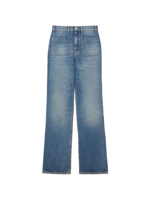 FORTELA patch-pockets bootcut jeans
