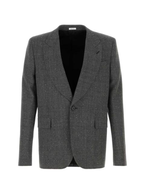 Alexander McQueen checked blazer