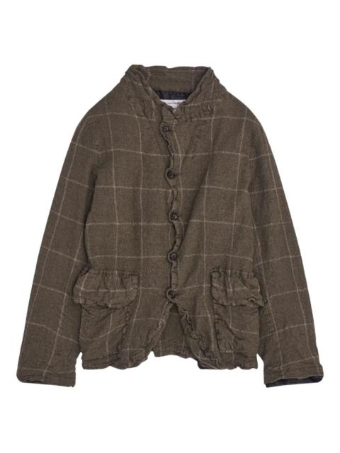 Comme des Garçons SHIRT ruffled check jacket