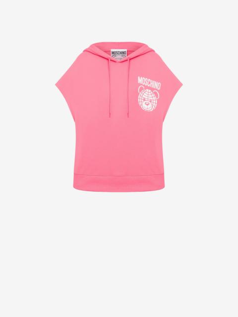 Moschino SLEEVELESS MOSCHINO TEDDY BEAR HOODIE