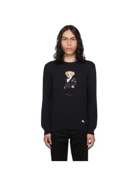 Ralph Lauren Black Polo Bear Sweater
