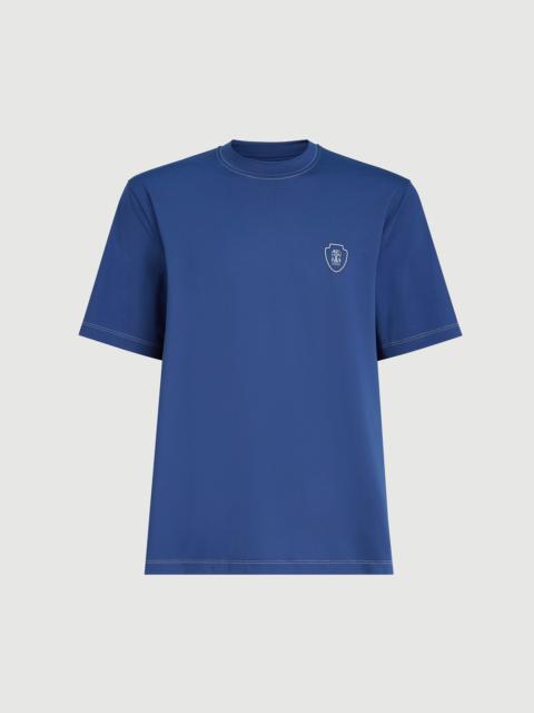 Brunello Cucinelli Comfort nylon crew neck T-shirt with logo