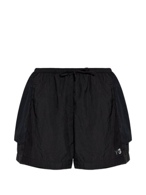 Y-3 logo-print shorts