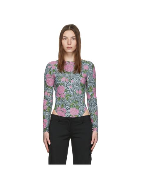 MAISIE WILEN SSENSE Exclusive Multicolor Printed Bodysuit