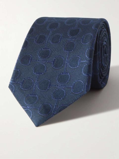7.5cm Horsebit Silk-Jacquard Tie